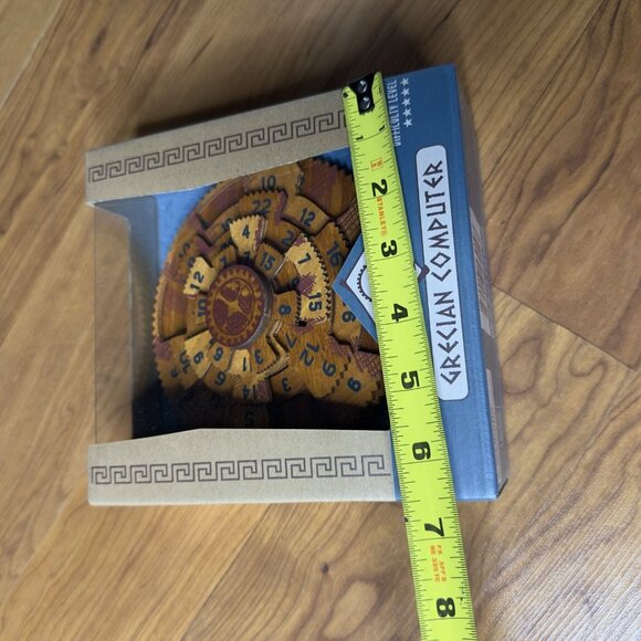 Greek Grecian Computer Brainteaser Wooden Puzzle True Genius Wood 3D Teaser Dad - Picture 7 of 10